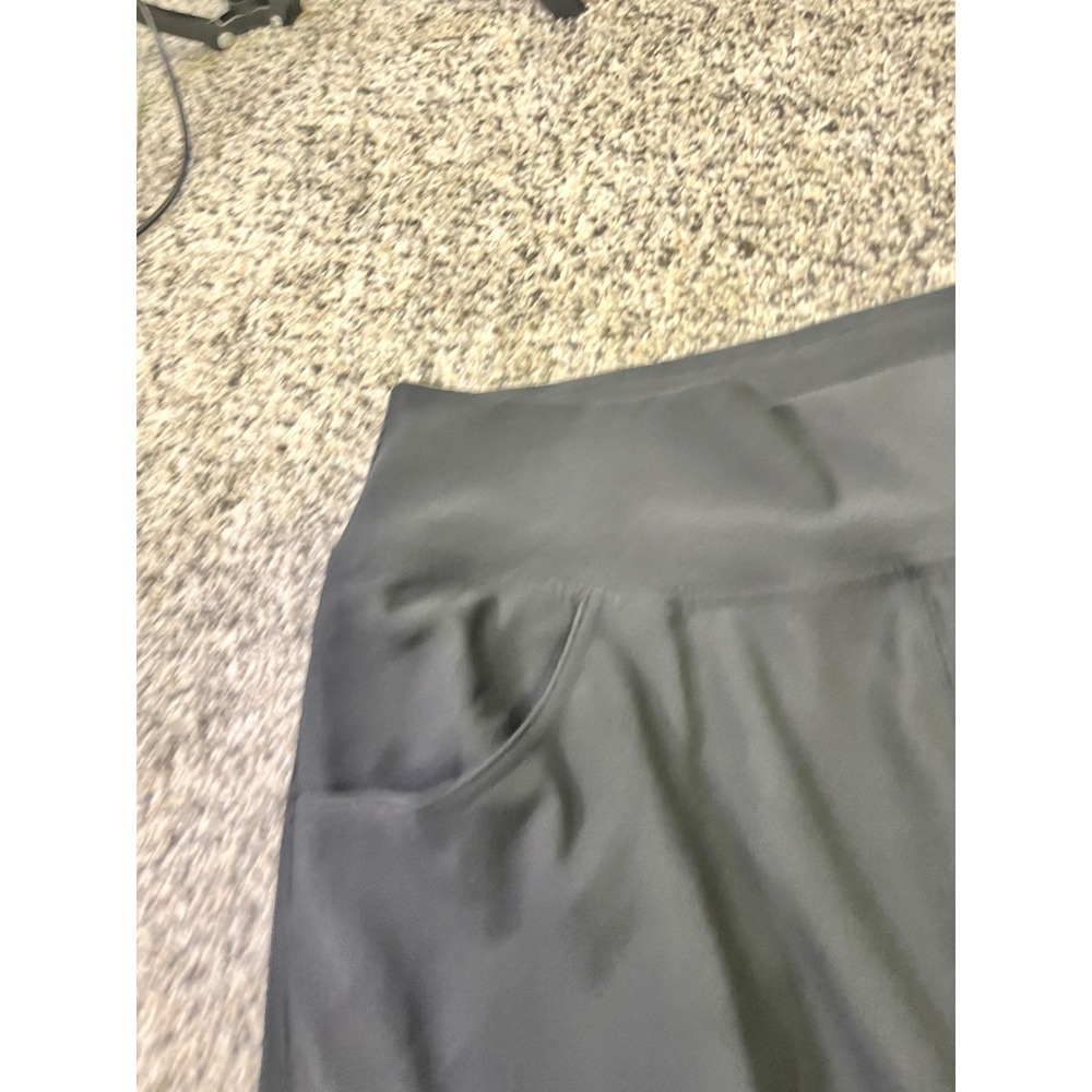 Halara Black Wide Leg High Waisted Lounge Pants Women Large Tall Pockets NWOT - Picture 8 of 9